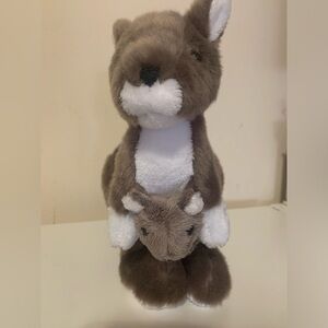 American Girl Kangaroo and Joey functional pocket soft plush clean NWOT